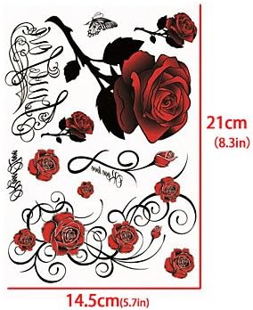 Sexy Rose Tattoo Stickers Temporary Tattoos(1 Pc)
