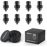 Official Creality High-end Hardened Steel MK8 Nozzles 8PCS, High-Temperature Wear Resistant Compatible with Ender 3/Ender 3 V2/Ender 3 Pro/Ender 3 Max/Ender 5 Series and CR 10 Series