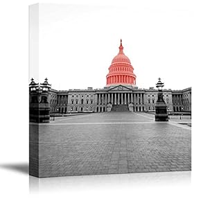 Black and White Photograph of Washington D C...