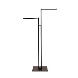 SSWBasics Black 2-Way Adjustable Clothing Rack with