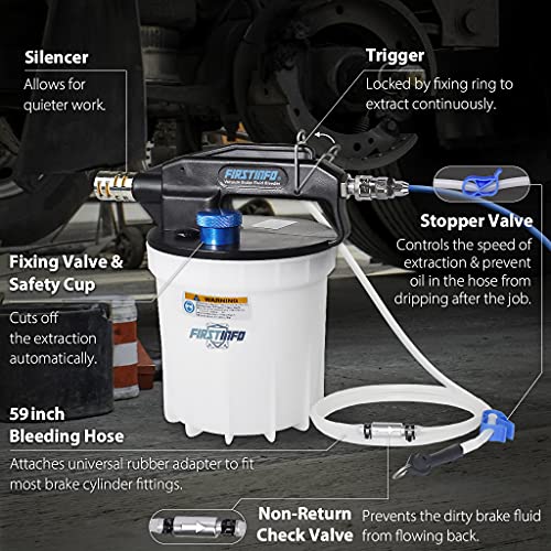 FIRSTINFO A1161US US. DE. Patent 2 Liter Vacuum Brake Bleeder Extractor