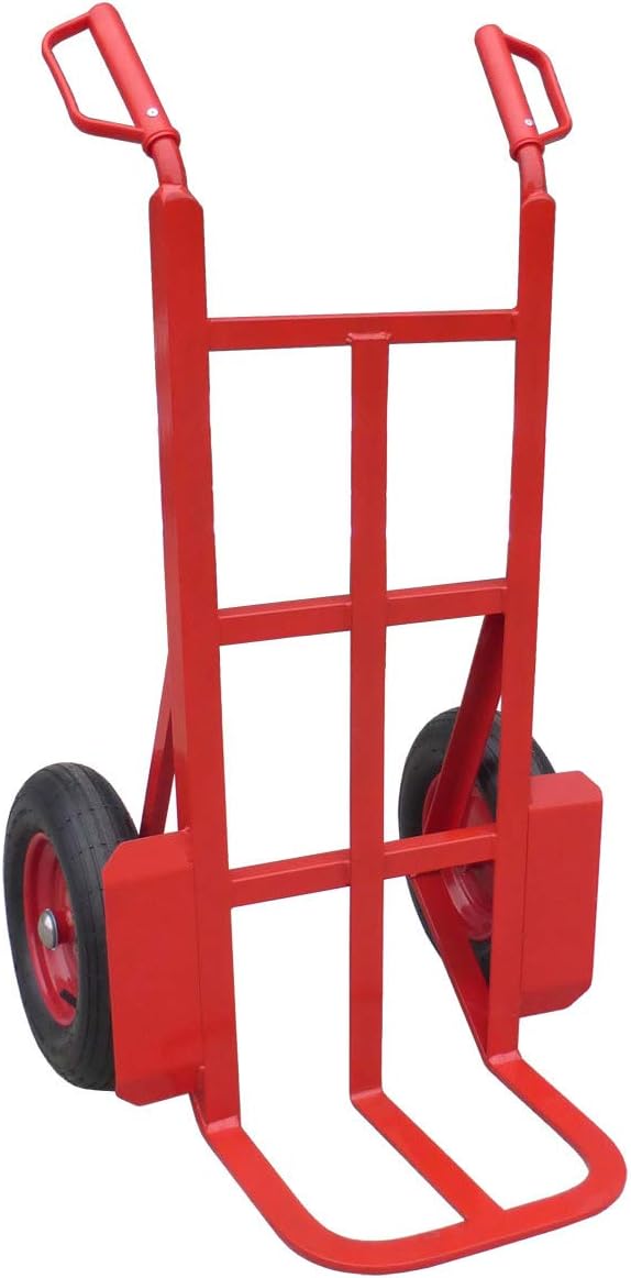 Heavy Duty Sack Trolley for Rough Terrain, Garden Sack Truck with Pneumatic Wheels, 350kg Capacity