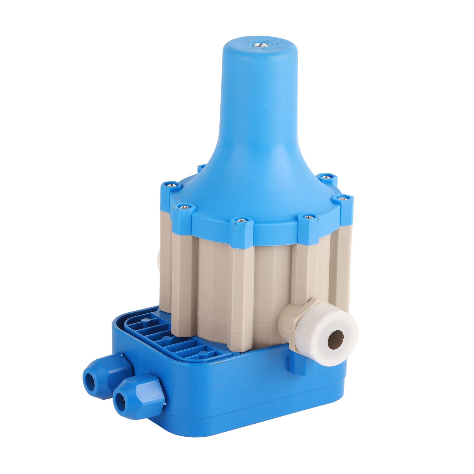 Wakects Automatic Water Pressure Controller, Circulator Pump, Blue Metal, 1.1KW, 10 Bar, 1'' Pipe Size, 120V DC, Water Pressure Booster Pump with Dry Running