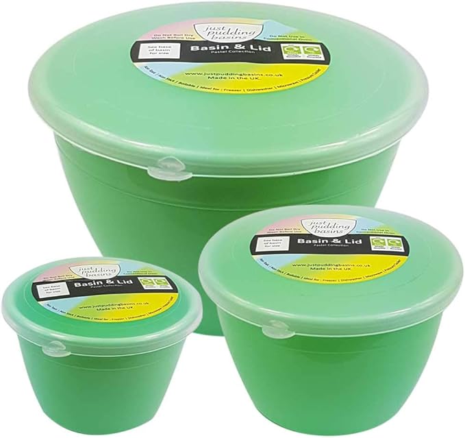 Just Pudding Basins 3 Best Selling Smaller Sizes in One Set Steam