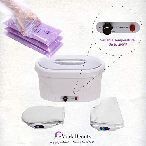 Parafffin Wax Warmer Pedicure and Manicure Machine for Feet and Hands-eMarkBeauty TLC-5009GW