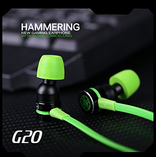 image for GranVela G20 Wired Gaming Earbuds,HD Sound Hammering Bass Noise Isolat