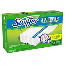 Swiffer Sweeper XL Dry Sweeping Pad Refills for Floor mop Unscented 16 Count (Pack of 3)
