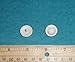 Two Pack Roller Window Shade Double Crochet Cream Ring Pull & Screw Button Set from Shade Doctor of Maine
