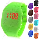 Touch Screen Unisex LED Digital Watch Wristwatch Timepiece with Gum Strap