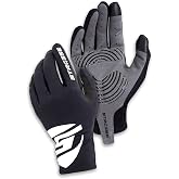 ＳＴＲＡＳＳＥ Sim Racing Gloves &ndash; Silicone Grip Driving Gloves for Steering Wheel, Breathable Touchscreen Racing Gloves with SBR Padded Palm (Black, Large)