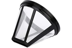 NRP #4 Cone Nylon Permanent Coffee Filter Replacement for 10-12 Cup Coffeemaker, Fit in Cuisinart, Kenmore, Krups, Melitta & 