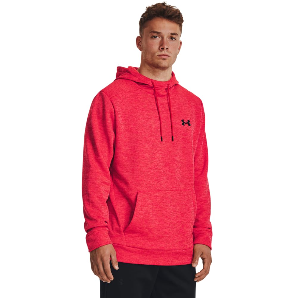 Under Armour Men's ArmourFleece Twist Hoodie, (601) Red / / Black, X-Small Image Under Armour Men's ArmourFleece Twist Hoodie, (601) Red / / Black, X-Small Image