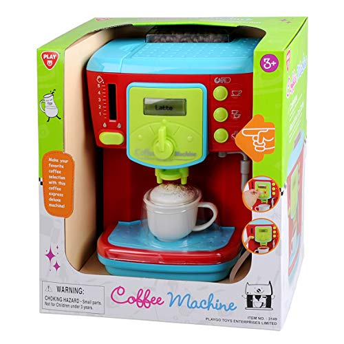 PlayGo Delicious Coffee Maker Machine Kids Children Pretend Play Activity Maker Toy - Kitchen Gifts Toys Set