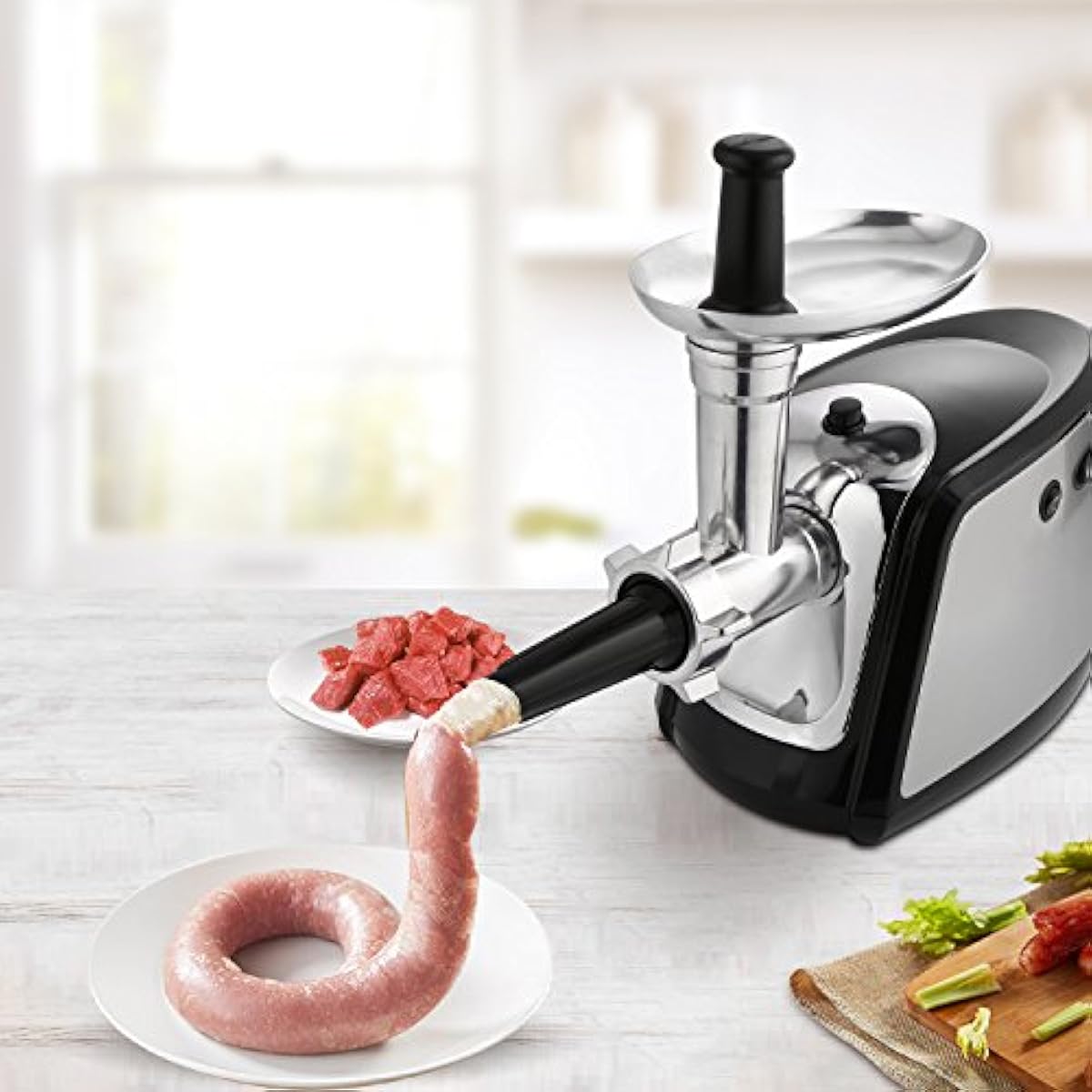 Commercial Grade 1HP Electric Meat Grinder 1100W Stainless Steel Heavy