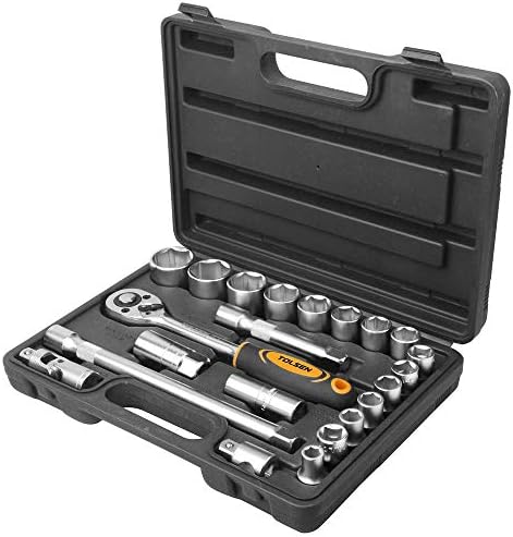 Bag of 22 pieces of wrenches with ratchet 1/2" tool Tolsen