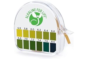 Dr. Brown's pH Test Paper for Urine and Saliva Testing- 5.5-8.0 Fine Grade Most Accurate - Monitor Acid-Alkaline Balance, Alk