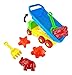 Beach Toys Deluxe Playset for Kids - 7 pieces Large Dump Truck Sand Shovel Set (Assorted Colors)