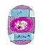 PlayWheels Disney Frozen Glitter Kids Roller Skates with Knee Pads - Junior Size 6-12