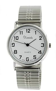 men's digital watch with stretch band