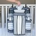 StackStorePlusMore Nursery and Diaper Organizer for Hanging Baby Essentials on Crib Changing Table Wall and Closet