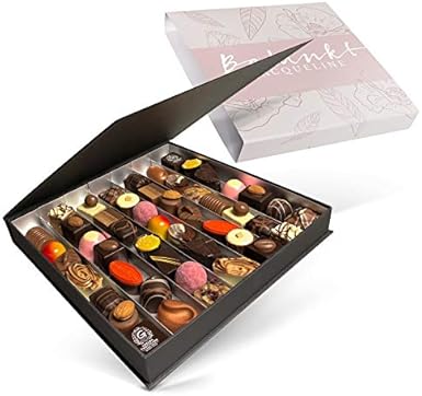 Chocolates en caja de lujo - 49 chocolates: Amazon.es: Alimentación y bebidas