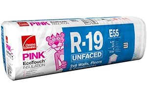 Owens Corning 775 SQFT 10 Bags of R 19 Unfaced 15 by 93 Fiberglass Batt Fits 2X6 Floor-Ceiling