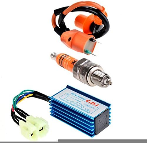 Kindsells Ignition Coil Scooter Moped Cdi Electrode Spark Plug Vests