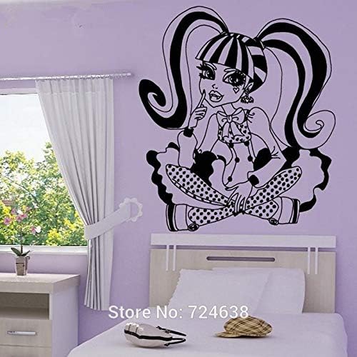 Aufkleber Wandbild Monster High Cartoon Wandtattoos Vinyl Wandaufkleber Fur Kinderzimmer Dekor Freies Verschiffen Grosse 60 69 Cm Amazon De Baumarkt