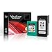 Valuetoner Remanufactured Ink Cartridge Replacement for HP 74 75 Ink Cartridges Combo Pack 74XL 75XL for DeskJet D4260 Photosmart C4280 C4300 C4400 C4500 OfficeJet J5788 J6480 Printer (Black, Color)