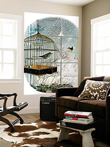 Birdtalk," January 6, 1962" Wall Mural by Gyo Fujikawa 48 x 72in
