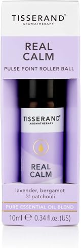 Tisserand Real Calm Pulse Point Roller Ball Lavender Bergamot Patchouli