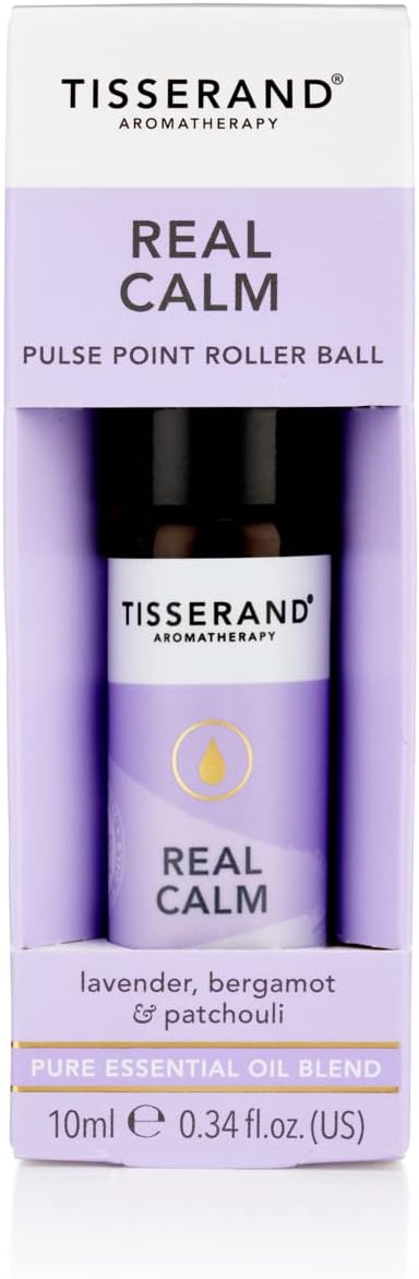 Tisserand Real Calm Pulse Point Roller Ball Lavender Bergamot Patchouli