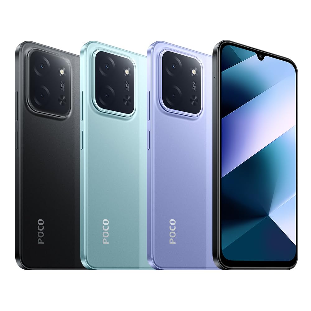 XIAOMI Poco C85, Smartphone 8+256GB, 6,9" 120Hz Display 7,99mm Design, MediaTek Helio G81-Ultra Octa-Core, 50MP AI-Zweifach-Kamera, 6000mAh, Black, Ladegerät Nicht im Lieferumfang enthalten 6