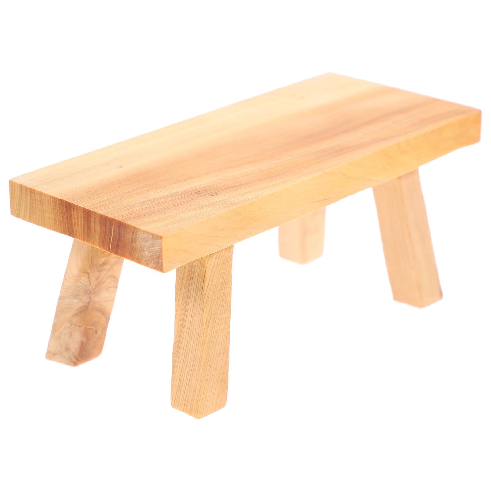 BESPORTBLE Cute Desk Accessories Outdoor Small Stool Wooden Craft Stool Adornment Base