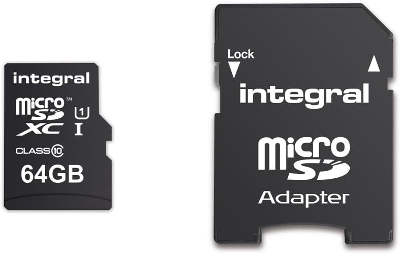 Integral 64GB MicroSDXC Card Class 10 U1 90MB/s UltimaPro with Adapter