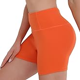 Matchstick 5" Workout Shorts Women High-Waisted Seamless for Gym Yoga Athletic Biker Shorts Women Tummy Control