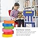 Colored Masking Tape 1 Inch x 22 Yards x 6 Rolls Colored Painters Tape Drafting Paint Tape Colorful Craft Tape for Kids Arts Supplies, Labeling, Color-Coding, Decor, Painting(6 Color)