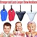 Chew Necklace by GNAWRISHING - 4-Pack (Dinosaur and Shark Tooth) - Perfect for Autistic, ADHD, SPD, Oral Motor Children, Kids, Boys, and Girls (Tough, Long-Lasting)