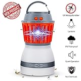 Bug Zapper Lamp-Mosquito Zapper Lamp-2-In-1 Zapper Lantern Charge Via USB-Lightweight Camping Gear & Accessories For The Outdoors & Emergencies-IP67 Waterproof-Compact- 2200mAh Rechargeable Travel Lig