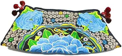 Mootumbon Hill Tribe Handmade Crossbody Bag Hmong Bag Embroidered Thai Handbag (Style 6)