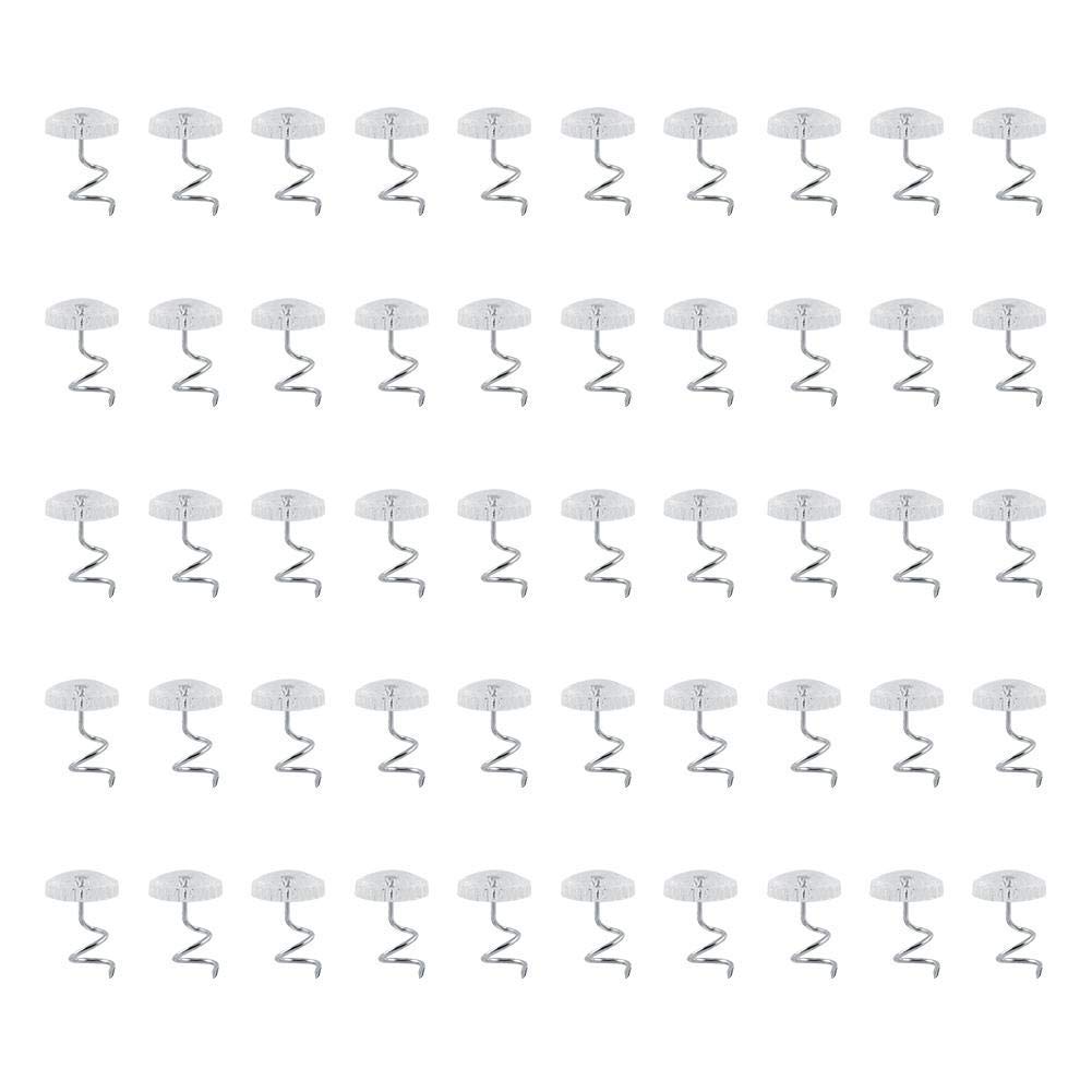 DIY Upholstery Twist Pins, Akozon DIY Upholstery Couch Chair Twist Pins for Car Sofa Headliner Repair Loose Drapery Craft(50/box)