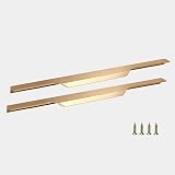 highdecora Gold Profile Pull Handle for Wardrobe, Cabinet, Drawer - Pack of 6 view 2