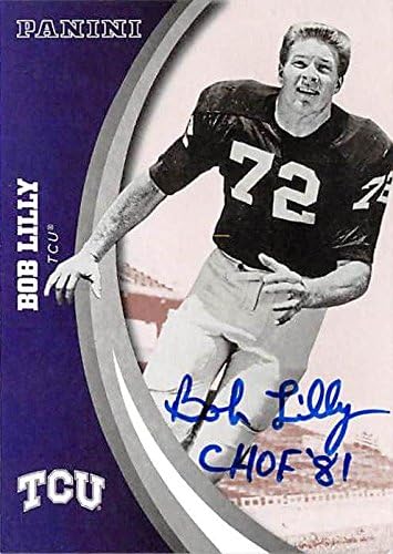 bob lilly autographed football