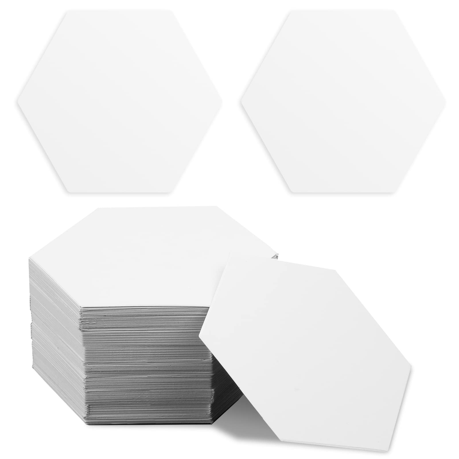 AIEX 300pcs Hexagon Paper Piecing Template, 1 Inch Paper Piece Templates Hexagon Paper Piecing Shapes for Quilting Supplies for Splicing Patchwork