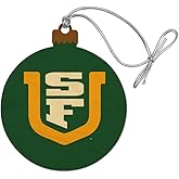 GRAPHICS & MORE University of San Francisco Primary Logo Wood Christmas Tree Holiday Ornament