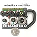 misodiko 5.5mm Replacement Memory Foam In-Ear Earbud Tips compatible for BlueBuds X, X2, X3 and Freedom F5 Bluetooth Headphones with Sports Ear Hooks - M550 (3-Pairs, Black, Small)