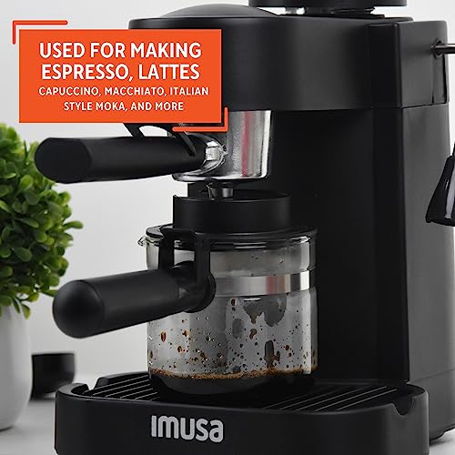 IMUSA USA GAU-18202 4 Cup Espresso/Cappuccino Maker,120 volts, Black