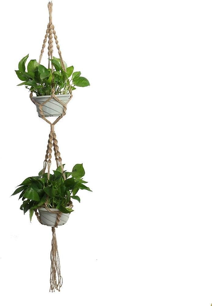 Macramé Pot de Fleur en Suspension Pot de fleurs Corde de jute corde