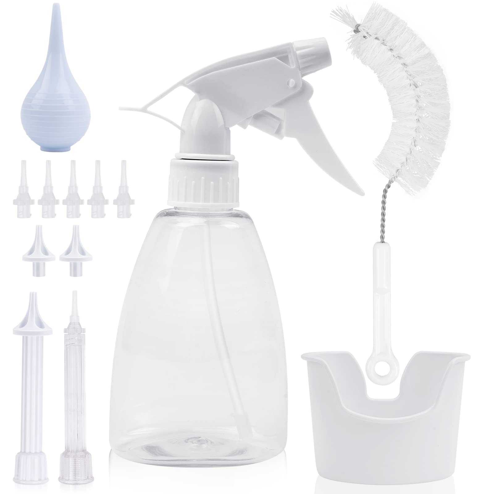 RUNDONG Ear Wax Removal Kit, Ear Wax Remover, 10-in-1 Ear Wax Removal Tool Kits for Ear Irrigation, Ear Washer Bottle System for Ear Cleaning, Earwax Remover for Adults, Kids and Elders