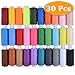 Paxcoo 30 Assorted Color Polyester Sewing Thread Spools 250 Yards Each